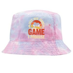 Just One More Game I Promise Pickleball Tie-Dyed Bucket Hat