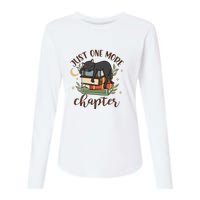 Just One More Chapter Black Cat Gift For Reading Books Womens Cotton Relaxed Long Sleeve T-Shirt