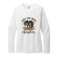 Just One More Chapter Black Cat Gift For Reading Books Womens CVC Long Sleeve Shirt