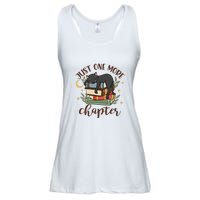 Just One More Chapter Black Cat Gift For Reading Books Ladies Essential Flowy Tank