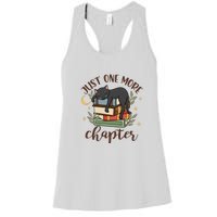 Just One More Chapter Black Cat Gift For Reading Books Women's Racerback Tank