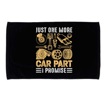 Just One More Car Part I Promise Funny Mechanic Microfiber Hand Towel