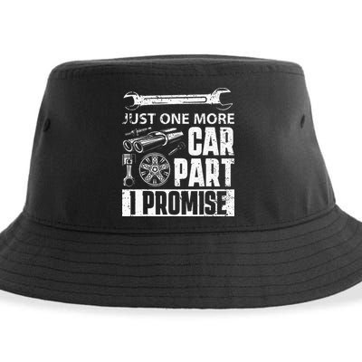 Just One More Car Part I Promise Car Enthusiast Sustainable Bucket Hat