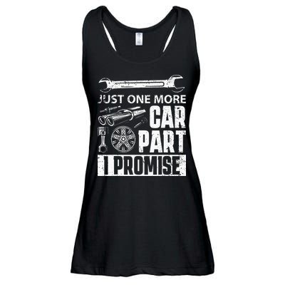 Just One More Car Part I Promise Car Enthusiast Ladies Essential Flowy Tank