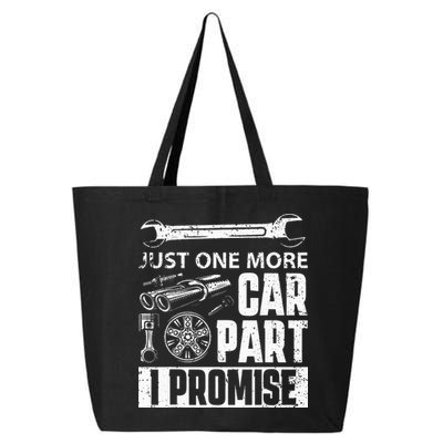 Just One More Car Part I Promise Car Enthusiast 25L Jumbo Tote