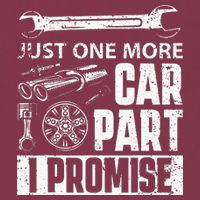Just One More Car Part I Promise Car Enthusiast 16oz Travel Tumbler