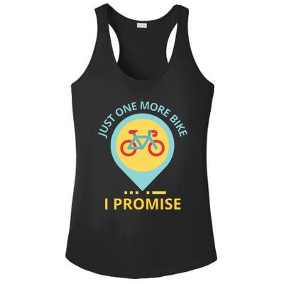 Just One More Bike I Promise Funny Bicycle Ladies PosiCharge Competitor Racerback Tank