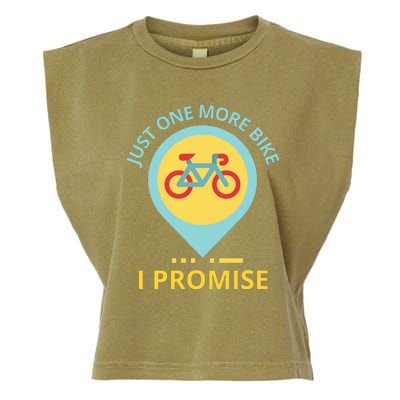 Just One More Bike I Promise Funny Bicycle Garment-Dyed Women's Muscle Tee