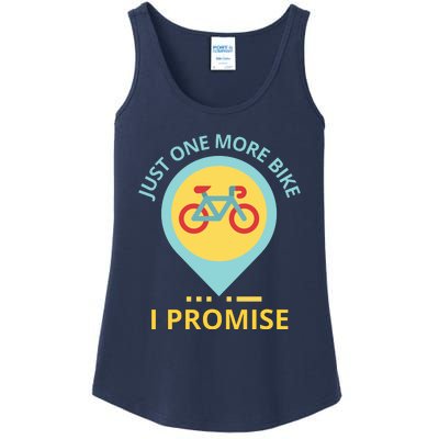 Just One More Bike I Promise Funny Bicycle Ladies Essential Tank