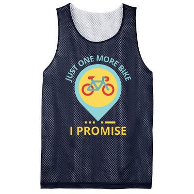 Just One More Bike I Promise Funny Bicycle Mesh Reversible Basketball Jersey Tank