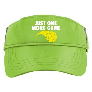 Just One More Game Pickleball Gift Great Gift Adult Drive Performance Visor