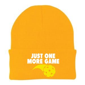 Just One More Game Pickleball Gift Great Gift Knit Cap Winter Beanie