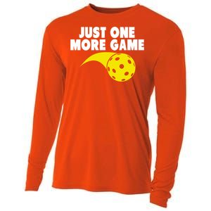 Just One More Game Pickleball Gift Great Gift Cooling Performance Long Sleeve Crew