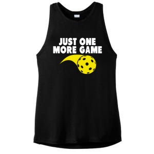 Just One More Game Pickleball Gift Great Gift Ladies PosiCharge Tri-Blend Wicking Tank