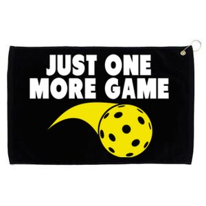 Just One More Game Pickleball Gift Great Gift Grommeted Golf Towel