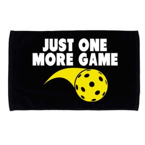 Just One More Game Pickleball Gift Great Gift Microfiber Hand Towel