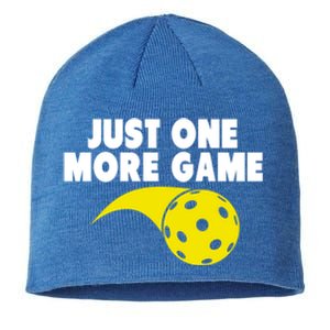 Just One More Game Pickleball Gift Great Gift Sustainable Beanie