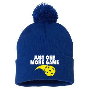 Just One More Game Pickleball Gift Great Gift Pom Pom 12in Knit Beanie