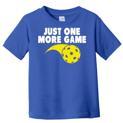 Just One More Game Pickleball Gift Great Gift Toddler T-Shirt