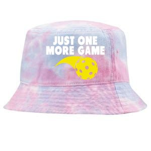 Just One More Game Pickleball Gift Great Gift Tie-Dyed Bucket Hat