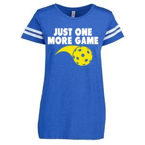 Just One More Game Pickleball Gift Great Gift Enza Ladies Jersey Football T-Shirt