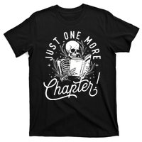 Just One More Chapter Skeleton Reader Reading Book Lover T-Shirt