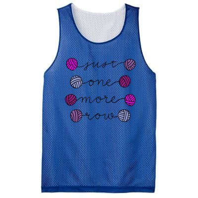 Just One More Row Great Gift Mesh Reversible Basketball Jersey Tank