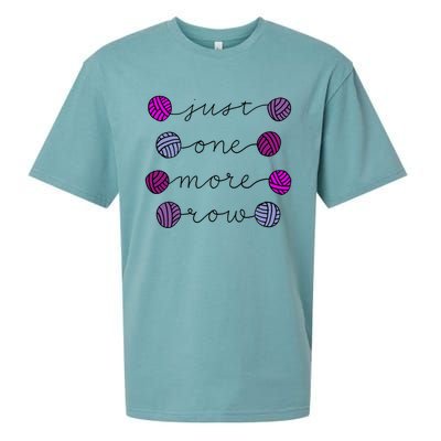 Just One More Row Great Gift Sueded Cloud Jersey T-Shirt