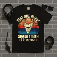 Just One More Shark Tooth I Promise Retro Fossil T-Shirt