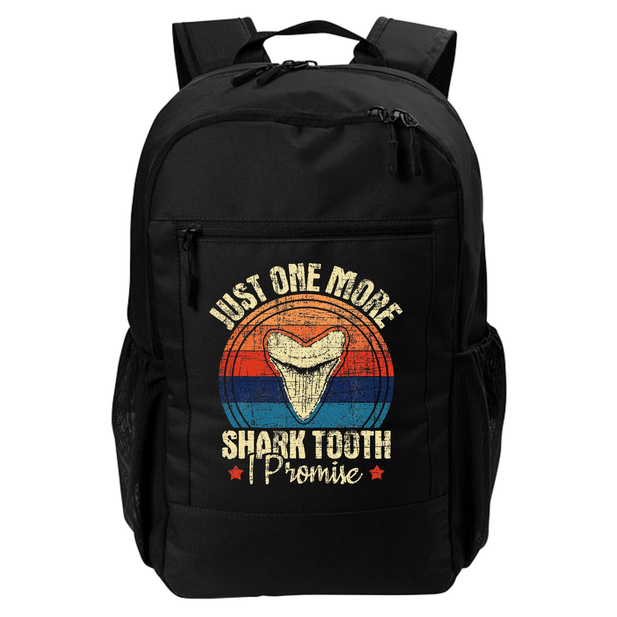 Just One More Shark Tooth I Promise Retro Fossil Backpack