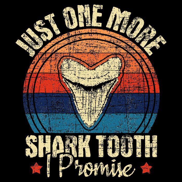 Just One More Shark Tooth I Promise Retro Fossil Sustainable Bucket Hat