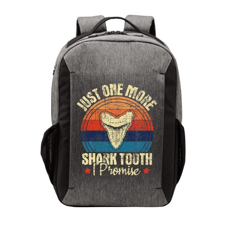 Just One More Shark Tooth I Promise Retro Fossil Vector Backpack