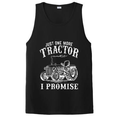Just One More Tractor I Promise Funny Vintage Farming Gag PosiCharge Competitor Tank