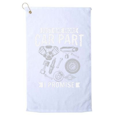 Just one more Car Part I promise Wheel Auto Engine Garage  Platinum Collection Golf Towel