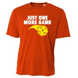 Just One More Game Pickleball Meaningful Gift Funny Gift Cooling Performance Crew T-Shirt