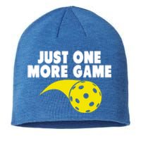 Just One More Game Pickleball Meaningful Gift Funny Gift Sustainable Beanie