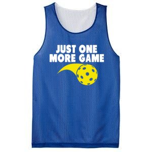 Just One More Game Pickleball Meaningful Gift Funny Gift Mesh Reversible Basketball Jersey Tank