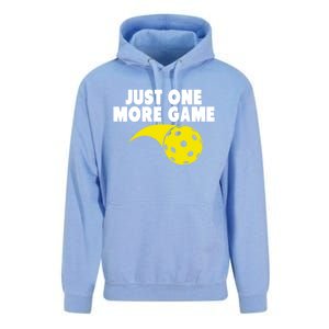 Just One More Game Pickleball Meaningful Gift Funny Gift Unisex Surf Hoodie