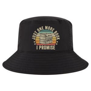 Just One More Book I Promise Book Lover Librarian Book Nerd Cool Comfort Performance Bucket Hat