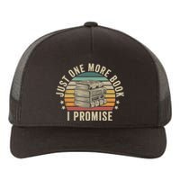 Just One More Book I Promise Book Lover Librarian Book Nerd Yupoong Adult 5-Panel Trucker Hat