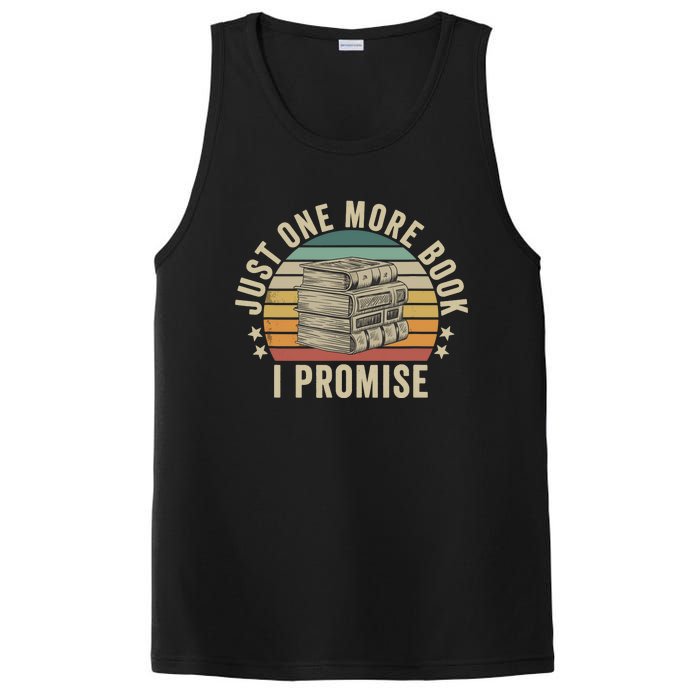 Just One More Book I Promise Book Lover Librarian Book Nerd PosiCharge Competitor Tank