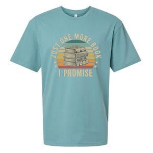 Just One More Book I Promise Book Lover Librarian Book Nerd Sueded Cloud Jersey T-Shirt