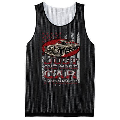 Just One More Car I Promise Car Lover Guys Mesh Reversible Basketball Jersey Tank