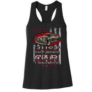 Just One More Car I Promise Car Lover Guys Women's Racerback Tank