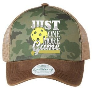 Just One More Game Funny Pickleball Player Legacy Tie Dye Trucker Hat