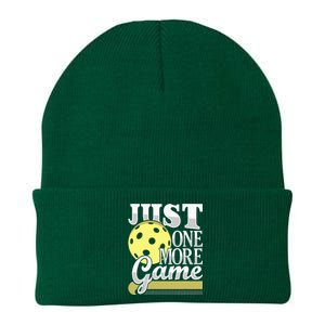 Just One More Game Funny Pickleball Player Knit Cap Winter Beanie