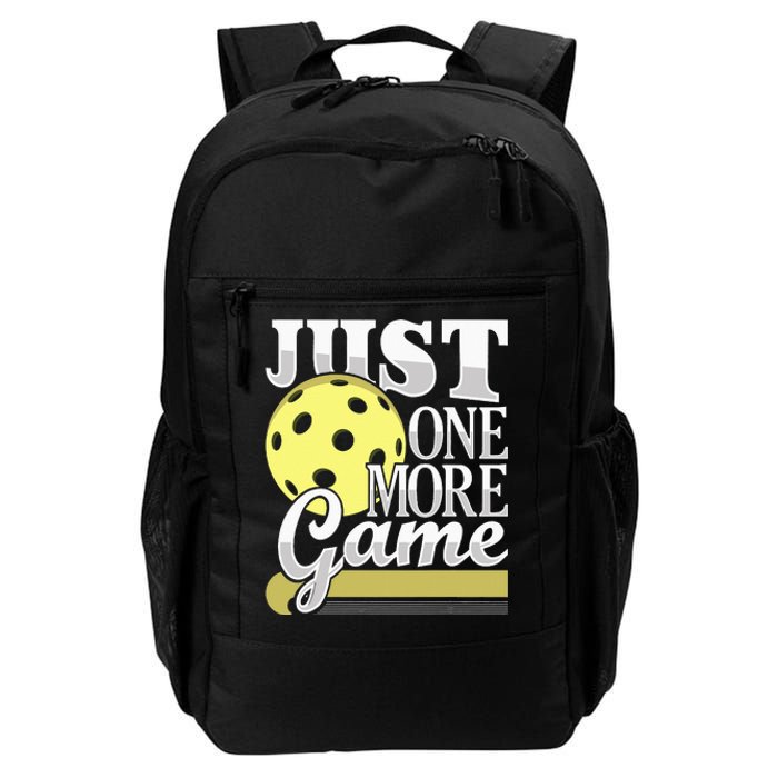 Just One More Game Funny Pickleball Player Daily Commute Backpack