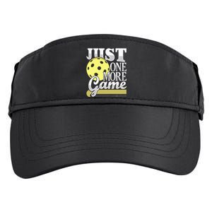 Just One More Game Funny Pickleball Player Adult Drive Performance Visor