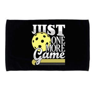 Just One More Game Funny Pickleball Player Microfiber Hand Towel