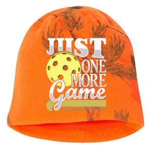 Just One More Game Funny Pickleball Player Kati - Camo Knit Beanie